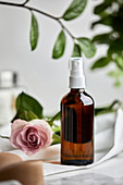 Handmade, natural face toner with rosewater