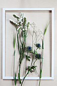 Flowers in picture frame