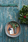Handmade retro style Christmas decorations