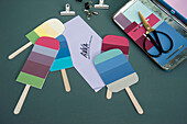 DIY popsicle shaped birthday cards