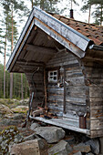 Jagdhütte im Wald von Svartadalen, Schweden
