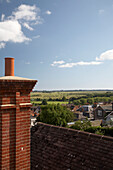 Dächer und Schornstein in Arundel, West Sussex