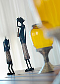Indian figurines and glass lamps