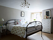 Sunlit bedroom in Devon cottage