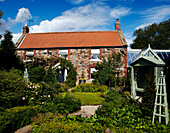 Back garden of Yorkshire cottage