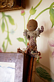 Hand-made rag doll in Oxfordshire country house England UK