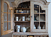 18th century Rococo Swedish secretaire in renovated Cotswolds cottage, UK