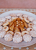 Selection of Moroccan biscuits