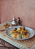 Moroccan lamb tagine with couscous