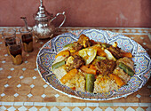 Moroccan lamb tagine with couscous