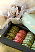Decorative gift boxed sweet biscuits