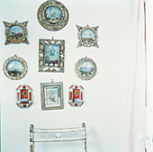 Nautical prints in shell frames