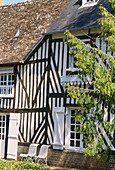 Traditional French timbered house