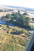 Aerial view of countryside