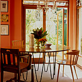 Dining area with garden view
