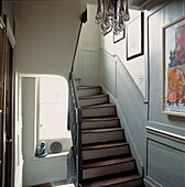 Stairwell with window display