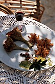 Read-to-eat artichoke dish in luxury restaurant