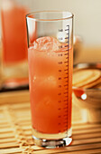 Mei Fuwa Cocktail made with Sake, Campari and Grapefruit Juice
