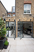 View into kitchen extension of South London Victorian terraced house