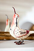 Bird ornament on mantlepiece in Castro Marim Portugal
