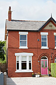 Modernised Victorian two-storey semi-detached Lancashire home England  UK