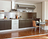 Fitted kitchen diner in open plan living area