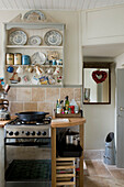 Small eclectic kitchen