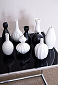 Collection of small modern vases
