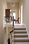 Staircase and corridor in luxury house