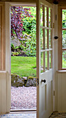 Open back door in Devon home
