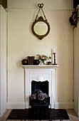 Original fireplace of Devon country house