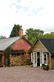 Firewood and guesthouse in Devon countryside