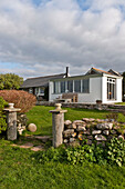 Beach house extension in rural Cornwall England UK