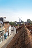 Rooftop view of Cranbrook, Kent, England, UK