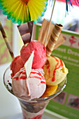 Ice cream sundae Brighton Sussex England UK