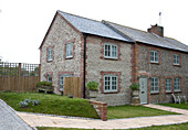 Stone exterior of Wepham home Sussex UK