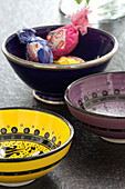 Confectionary in bowls London UK