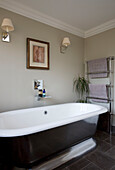Freestanding bath in Surrey home