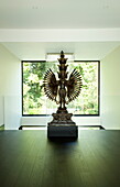 Hindu statue in contemporary new build, Kingston upon Thames, England, UK