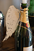 Winged champagne bottle in Surrey home   England   UK