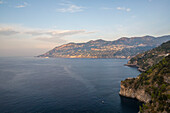 View of the Amalfi coast in South West Italy