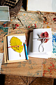 Handmade notebooks with pencil in Isle of Wight home UK