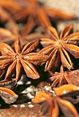 Close up of star anise