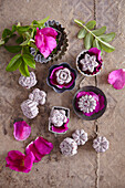 DIY-Badeblümchen mit Rosenblüten