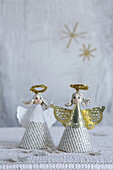 DIY angels made from book pages