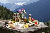 Natural cosmetics made from alpine herbs
