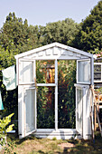 Greenhouse built from old windows