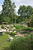 View of vegetable garden