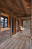 Walser hut with covered veranda