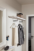 DIY coat rack for the hallway with a vintage look